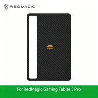 Étui de protection pour tablette Redmagic, texture en fibre de carbone, coque arrière avec design de cercle de charge sans fil