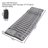 Matelas Gonflable à Gonflage Rapide, Tapis d'Extérieur Étanche et Épaissi en TPU, Lit de Camping