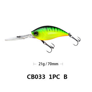 Leurre de pêche Deep Diving Inner Laser Crankbait 70mm 21g, leurre dur artificiel, wobblers pour la pêche en mer avec eau salée - Product Image 4