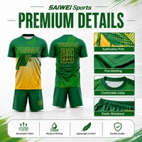 Camiseta de Fútbol Personalizada con Nombre y Número, Sublimación Completa, Transpirable