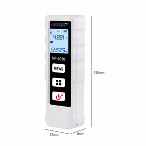 Mini Medidor láser de operación simple Mediciones individuales/múltiples de longitud/área/volumen/altura Distancia láser de haz láser rojo Met - Product Image 2