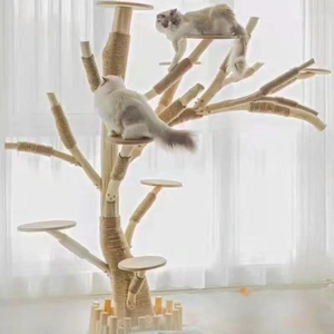 <span class=keywords><strong>Arbre</strong></span> à <span class=keywords><strong>chat</strong></span> en sisal Dongma style mignon avec jouets intégrés, griffoir, jouet interactif et structure d'escalade - Schéma d'installation - Product Image 4