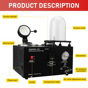 جهاز صهر المعادن بالفرن الفراغي لصناعة المجوهرات بتقنية الشمع المفقود من Boasta، سعة 2 لتر، معدات سبك المجوهرات ومعدات صهر الذهب - Product Image 5