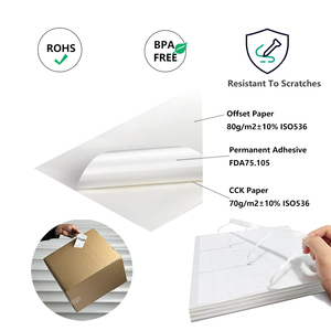 Thực phẩm mang nhãn hiệu đa năng bao bì nhãn & Kỹ Thuật Số Giá tag woodfree Sticker giấy 55up nhà máy Outlet A4 kích thước 35.6x21.17 mét - Product Image 3