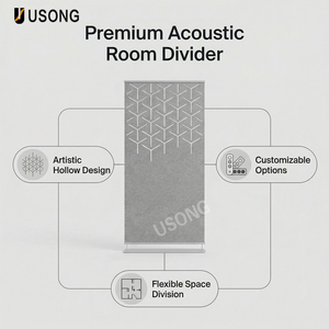 Cloison acoustique intérieure en fibre de polyester, panneau acoustique artistique, écran de séparation murale - Product Image 5