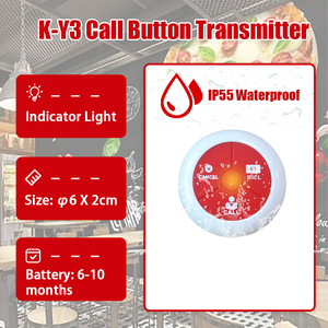 Sistema de botón de llamada de restaurante buscado por el distribuidor (3 teclas: Llamar/Facturar/Cancelar) - Product Image 6