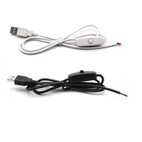 3A Schnelllade-USB-Verlängerungskabel (Stecker auf Buchse) mit Geflechtschirmung, PVC-Ummantelung und kleinem Ein/Aus-Druckschalter für Schreibtischlampe und Ventilator
