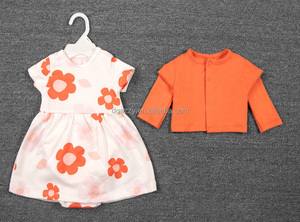 Robe de princesse à manches courtes et <span class=keywords><strong>manteau</strong></span> pour bébé fille, style mignon, 2 pièces, imprimé animal/fleur, été, 6-<span class=keywords><strong>24</strong></span> <span class=keywords><strong>mois</strong></span> - Product Image 5