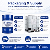 Mineral Halus I-30 ° Minyak Trafo C, Cairan Isolasi Dielektrik untuk Sistem Kelistrikan Industri, Drum 200L, Grosir