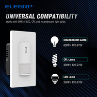 Interruptor de Luz con Sensor de Movimiento PIR UL para Montaje en Pared, Stock Local, Unipolar, 120V-270V, 900 Pies Cuadrados, Conexión con Tapa de Cable