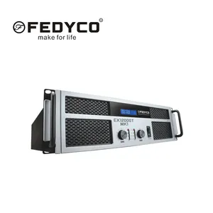Fedyco Stereo-Leistungs verstärker Klasse h 2-Kanal 3U Transformator Leistungs verstärker