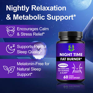 Gomitas quemagrasas nocturnas más vendidas, mejoradas con frijol blanco, para dormir, reducir el estrés, suplemento dietético relajante - Product Image 5