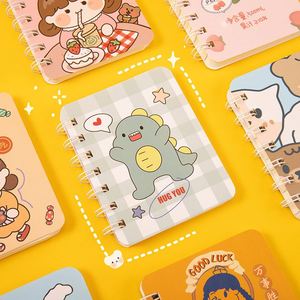 8 jolis carnets de notes A7 mini format de poche, couverture rigide, dessins animés, pour l'école, le bureau, la planification quotidienne - Product Image 2