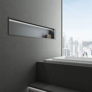 Acier inoxydable TV métal cloison <span class=keywords><strong>niche</strong></span> armoire salon <span class=keywords><strong>salle</strong></span> <span class=keywords><strong>de</strong></span> <span class=keywords><strong>bain</strong></span> intégré - Product Image 3