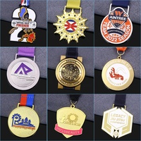 Fabricant de médailles sportives personnalisées Technique de casting pour la course à pied Natation Football Champions Medals Custom