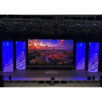 Pantalla de fondo de escenario de alta actualización, pantalla Led, Panel de eventos, Dj para Club nocturno, espectáculo en vivo, pared de feria comercial con armazón