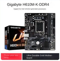 Motherboard Desktop Baru H610M DDR4 LGA1700 M ATX Intel H610 untuk Prosesor Intel Generasi 12-14, 64GB Dual Channel SATA PCIe4.0