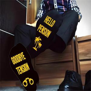 Calcetines Divertidos de Algodón <span class=keywords><strong>para</strong></span> Hombre y Mujer, <span class=keywords><strong>Regalos</strong></span> de Jubilación, ADIÓNDELA LA TENSION, HOLA PENSION - Product Image 2