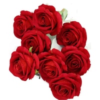 Bunga Mawar Merah Buatan untuk Dekorasi Rumah dan Pernikahan, Laris Manis untuk Tahun Baru dan Hari Valentine