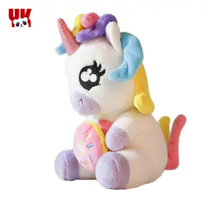 OEM Baby Lovely Unicorn Pendant Embroidery Handmade Super Soft Keychain Stuffed Toy Mini Plush Unicorn