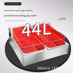 เตาไฟฟ้าอุตสาหกรรมขนาด 44 ลิตร สำหรับทำโอเด้ง ราเมน พาสต้า พร้อมเตาอินดักชั่นสำหรับต้มเส้นและผัก - Product Image 4