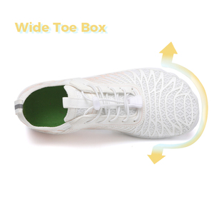 Chaussures d'eau athlétiques respirantes unisexes pour la plage, la marche, la navigation de plaisance, la randonnée, chaussures pieds nus, logo personnalisable, baskets larges pour l'extérieur - Product Image 4