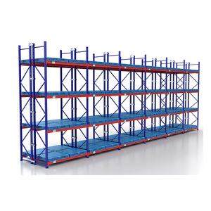 Heavy Duty Industrial Warehouse Storage Rack Teardrop Pallet <b>Racking</b> <b>System</b> with Diamond Holes for Cargo Storage - Product Image 4