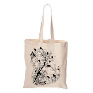 กระเป๋าถือสตรีแบบสะพายไหล่พร้อมโลโก้พิมพ์ลายตามสั่ง กระเป๋าผ้าแคนวาสสำหรับช้อปปิ้ง ผลิตในรัฐเบงกอลตะวันตก ประเทศอินเดีย - Product Image 4