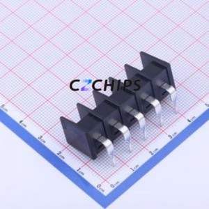 KF35R-8.25-5P Barrier Terminal Block Bent Lead Through Hole,P=8.25mm Connector Two Sides 8.25mm 1x5P Right Angle Pin - Product Image 2