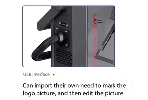 Cầm tay pin cắm kim loại thép không gỉ máy chữ cầm tay mã hóa Máy khắc laser laser đánh dấu máy - Product Image 3