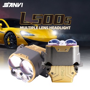 Phare avant 3 pouces L500S, lentille de projecteur LED super lumineuse, phares de rechange, lentille LED pour voiture, 6000K - Product Image 1