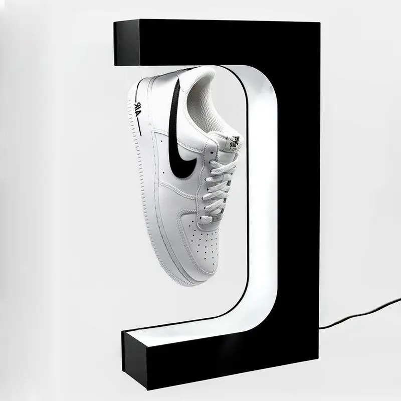 फैक्टरी अनुकूलित चुंबकीय निलंबन एक्रिलिक जूते विज्ञापन प्रदर्शन खड़े रचनात्मक व्यक्तिगत अनुकूलन