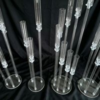 Handgefertigter Langlebiger Moderner Acryl-LED-Kerzenleuchter Hochzeits-Tischdekoration Romantische Weihnachts-Heimdekoration