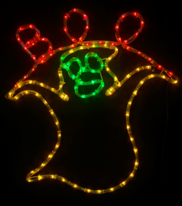 Luces <span class=keywords><strong>de</strong></span> cuerda LED impermeables para exteriores con marco <span class=keywords><strong>de</strong></span> acero Figuras con motivos 'Boo Ghost' para decoración <span class=keywords><strong>de</strong></span> fiesta <span class=keywords><strong>de</strong></span> Halloween - Product Image 1