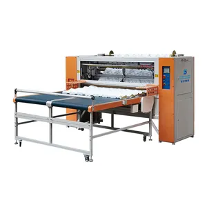 Edge Trimming Quilted Fabric Computerized Panel Slitting Cutter Equipment For Quilting Mattress Machine