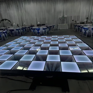 Decoración de escenario para bodas con pista de baile blanca y paneles LED para salones de banquetes y espacios de eventos en hoteles. - Product Image 1