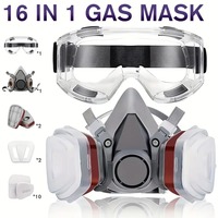 Masque respiratoire pour moto 6200, qualité industrielle, protection contre la peinture en aérosol, filtre à fumée chimique, anti-poussière