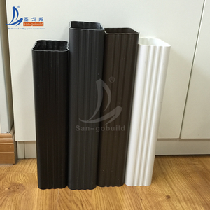 Gouttière personnalisée Matériau de toiture Gouttière extérieure moderne en <span class=keywords><strong>PVC</strong></span> blanc Système de drainage Gouttière en plastique - Product Image 2