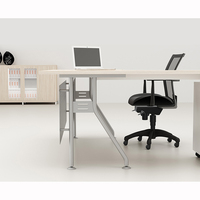 Meja Kerja Kantor Eksekutif Modern Terlaris dengan Material Logam & Kayu untuk Manajer/Bos/Direktur