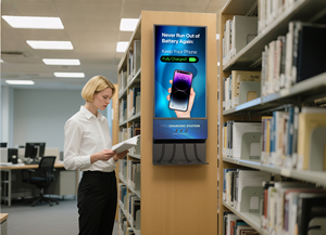 Y2Power <span class=keywords><strong>EKO</strong></span> 2 Station de recharge rapide murale pour téléphones portables avec écran numérique 32 pouces pour lieux publics, en acier laminé à froid - Product Image 3