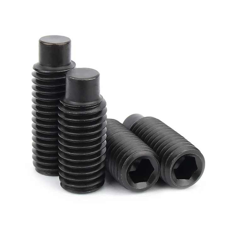 Dog Point Set DIN915 Hex Socket Dog Point Set Screws Alloy Steel Class12.9 Black ...