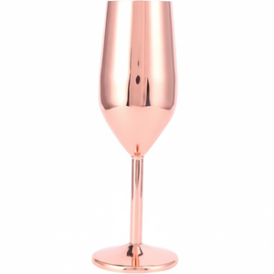 Hot Sale Elegant Rose Gold Stainless Steel Wine <b>Glasses</b> High Quality <b>Unbreakable</b> Flute Bar Accessories Drinkware for Parties - Product Image 1