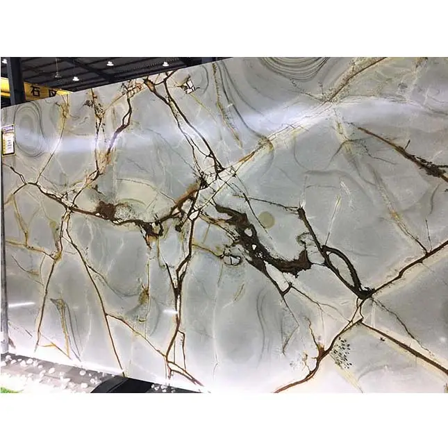 Luxury onyx Natural marble stone slab Royal jade marble slabs 3330 x 2070 x 20 MM