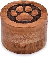 Urne funéraire décorative en bois d'acacia de qualité supérieure, artisanale, pour cendres commémoratives, urne pour animaux de compagnie pour chiens et chats bien-aimés