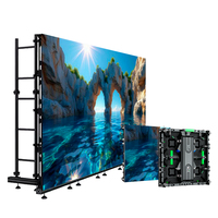 Écran LED géant publicitaire pour location, mur vidéo LED 500x500mm P3.91, panneau d'affichage LED extérieur étanche