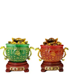 Hot Product 2023 Polyresin Figurines Statue For Home Decoration Feng Shui Items Money Bag Competitive Price For Sale