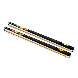 Taco de billar con junta de 1/2, de madera de arce, con empuñadura de alambre de nailon pintado y punta de cuero de vaca de 13 mm, 57 pulgadas, precio mayorista - Product Image 1