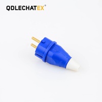 Type 012-1 ip44 220v 250v 2P + E 2pin schuko mâle industriel 16a prise