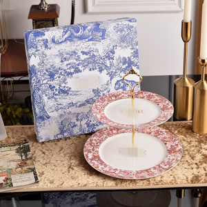 Arrangement de table de restaurant d'hôtel haut de gamme avec assiette à steak à bords rouges ensemble d'assiettes de nourriture occidentale en céramique de 10 pouces - Product Image 3