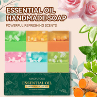 Ensemble de savons en barre faits à la main, 6 parfums : menthe, acide kojique, curcuma, arbre à thé, aloe vera, rose, nettoyage en profondeur, cadeau, OEM ODM, 100g